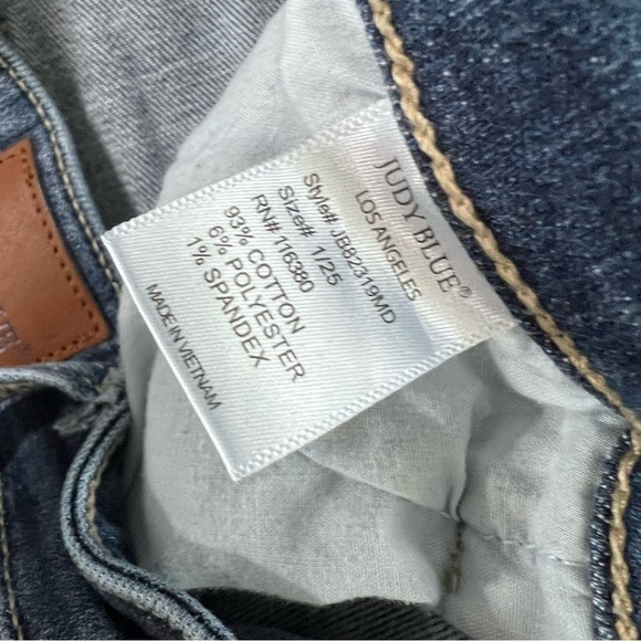 Judy Blue Jeans Women 1 25 Skinny High Rise Button Fly 27” Inseam Blue Stretch D - Picture 8 of 8